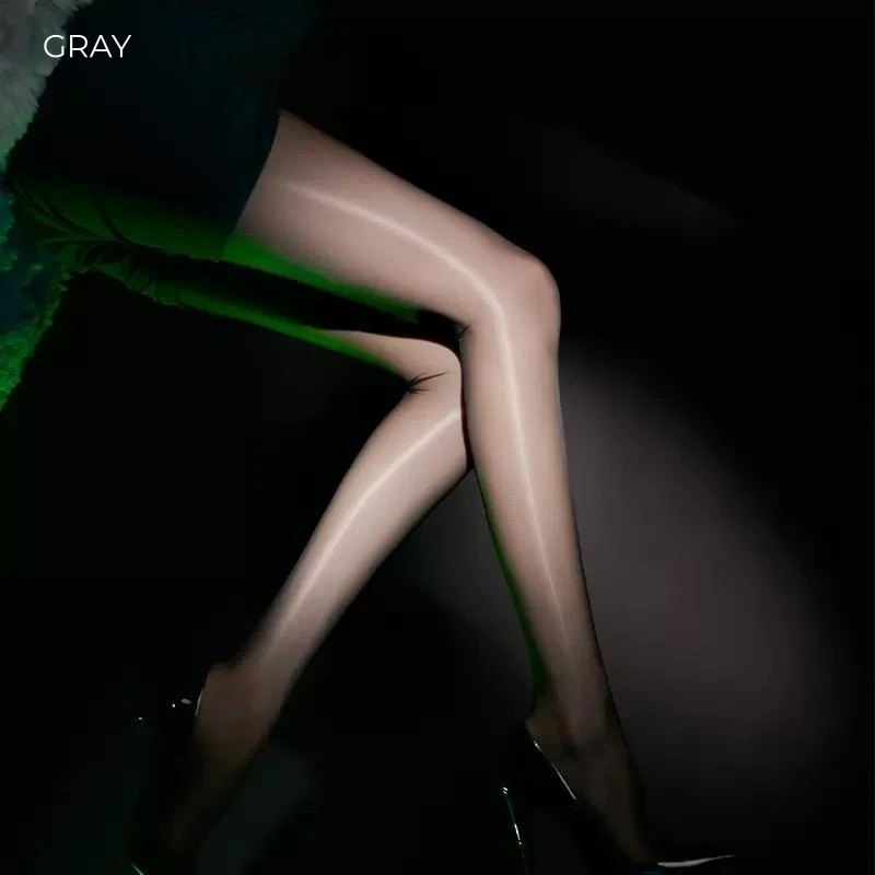 Nahtlose 5D Damenstrümpfe Sexy Damen-Strumpfhose Glänzende Ölglanz-Strumpfhose Dessous Transparente Atmungsaktive Nachtclub-Luxus-Strumpfhose für Frauen – Detail 13