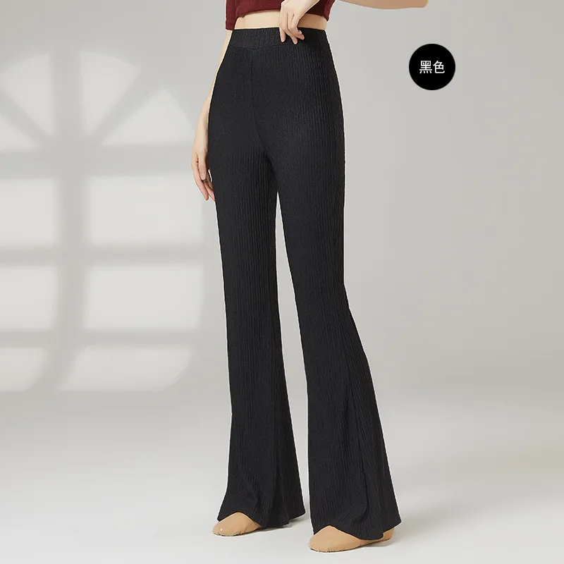 Zomer Vrouwen Latin Dans Broek Buikdansen Kostuum Volwassenen Geplooide Stof Wijde Pijpen Uitlopende Oefenbroek Must-Have voor Dansers