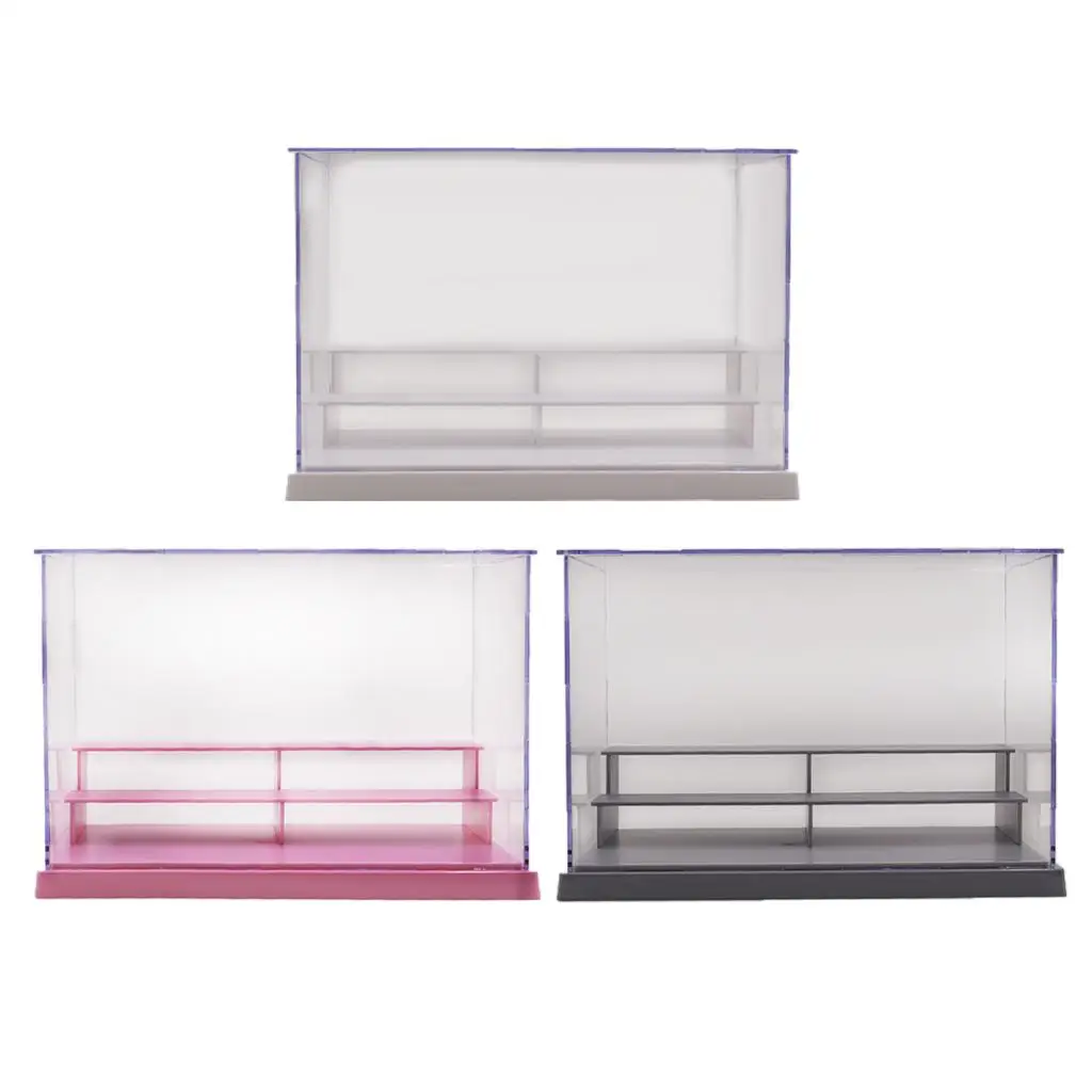 

Clear Large Display Case Car Models Toys Collectibles Action Figures Protective Box Shelf