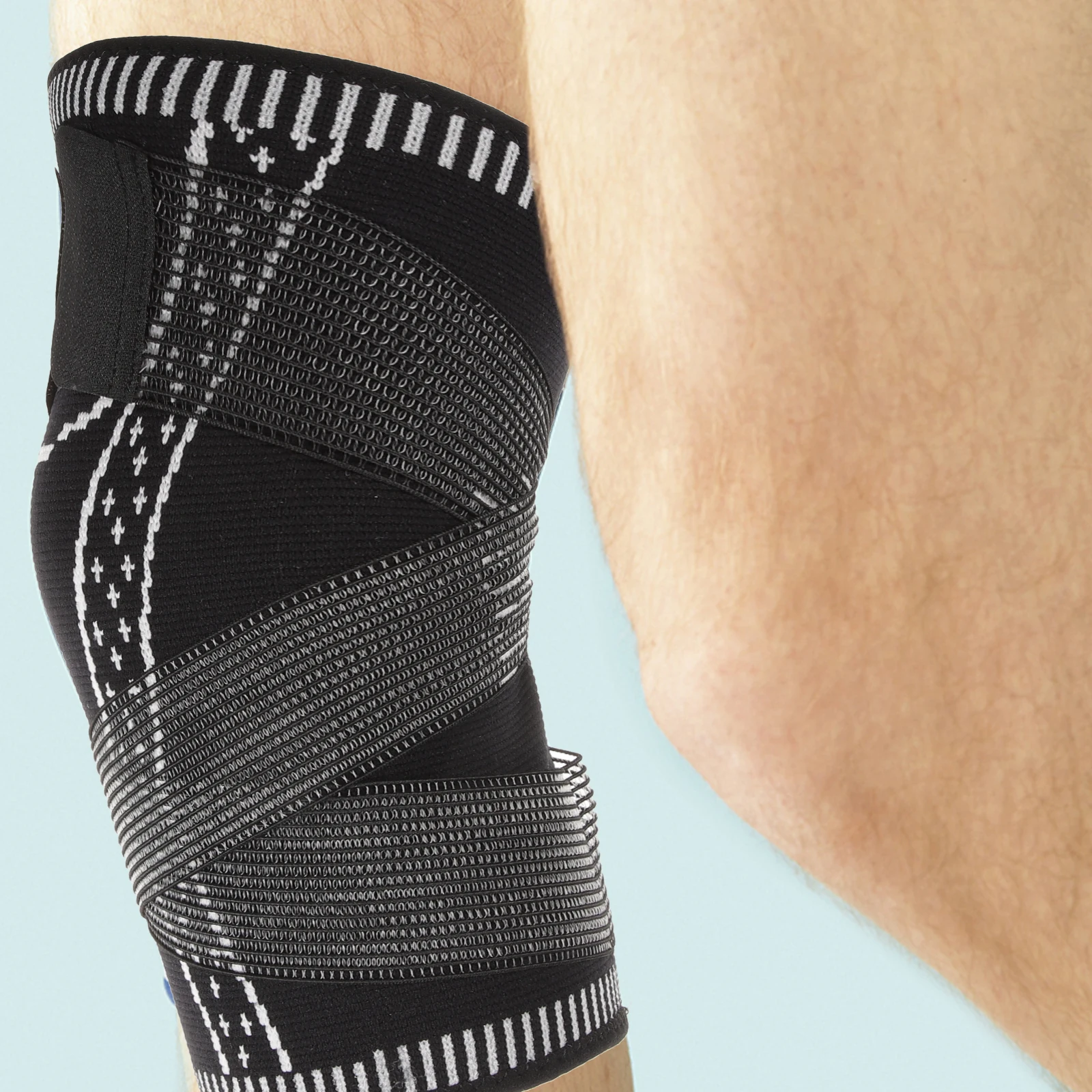 

1 Pair Sport Knee Support Braces Nylon Elastic Fiber Long Lasting Pain Relief For Running Workout Weightlifting Yoga Basketball