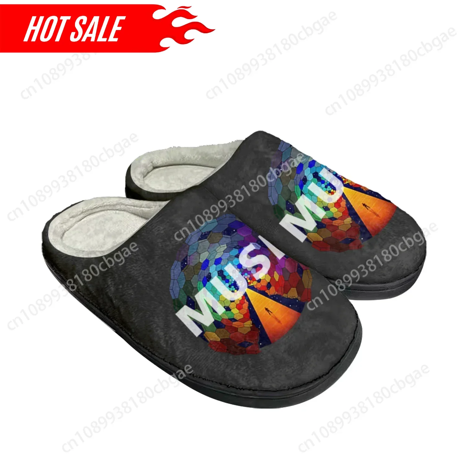 

Muse Rock Band England Pop Home Cotton Custom Slippers Mens Womens Sandals Plush Bedroom Casual Keep Warm Shoe Thermal Slipper