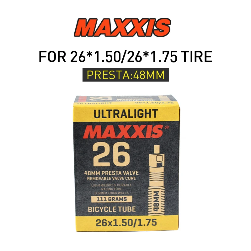 1 Stück MAXXIS 26 Fahrradschlauch 16/20/24/26/27,5 Fahrradschlauch FV(PV) AV(SV) MTB Mountainbike Rennrad Teile Fahrradzubehör – Detail 4