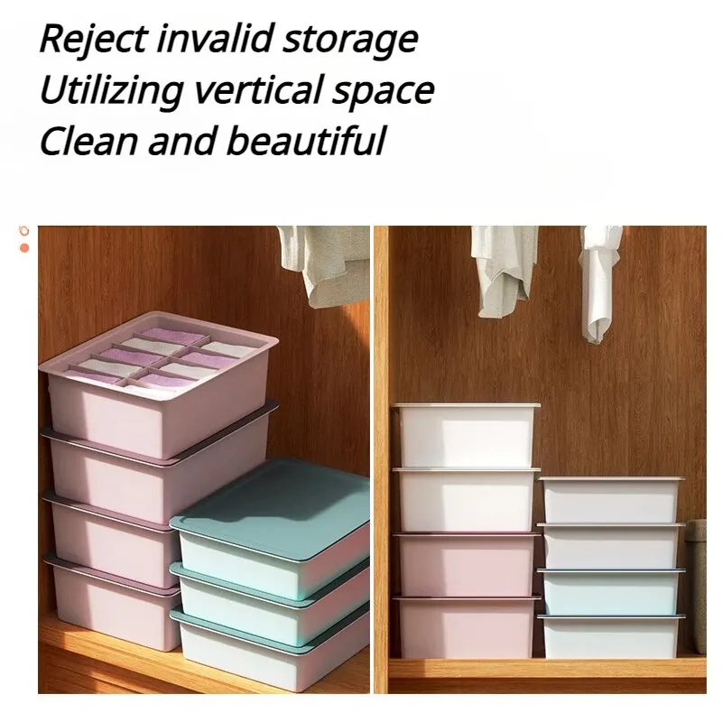 3pcs Socks Bra Underwear Organizers Storage Box Household plastic organizing boxes useful things for home