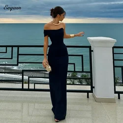 Customized Black Evening Dress Party Mermaid Strapless Satin Robe De Soiree Femmes Prom Dresses Woman Wedding vestido de gala