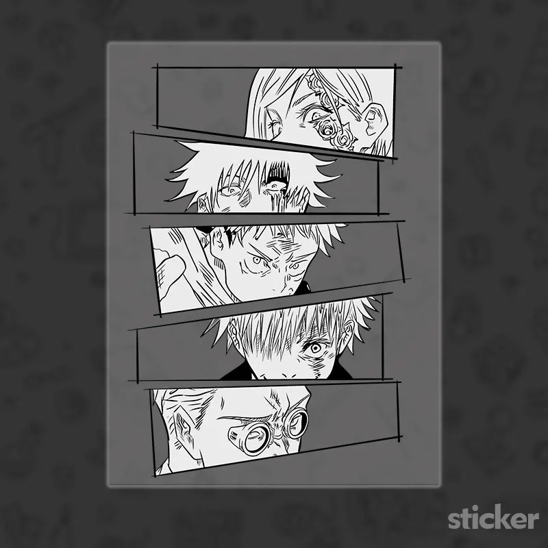 アニメコレクションナルトワンピース東京ゴースト UV 車のステッカー漫画反射ステッカー DIY 装飾防水ステッカー 1