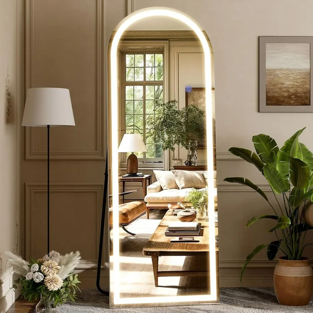 Arched LED full body mirror 64 