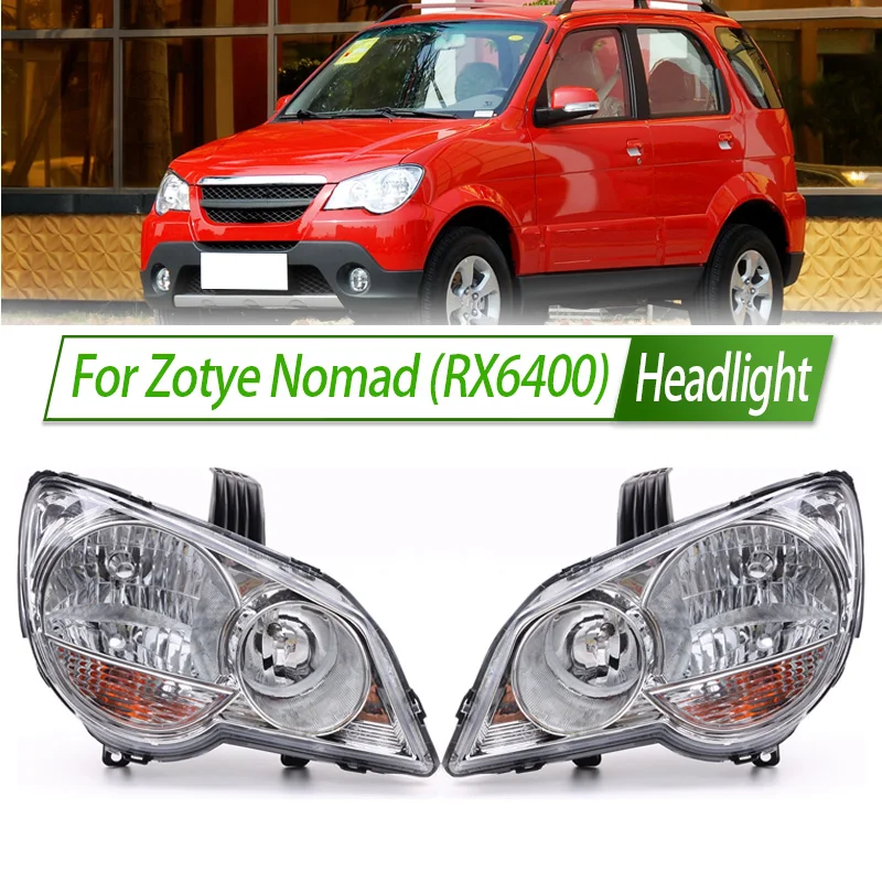 

Для Zotye Nomad RX6400 галогенная фара в сборе в стиле OEM, цоколь для лампы передней фары, замена Plug & Play