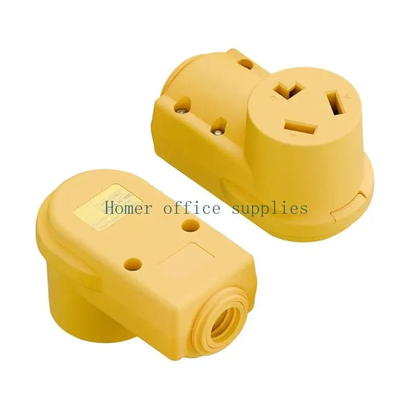 K43B Industrial NEMA 10-30R Electrical Receptacle Handle 7500W 125V/250V With Secure Connection for Outdoor Accessories