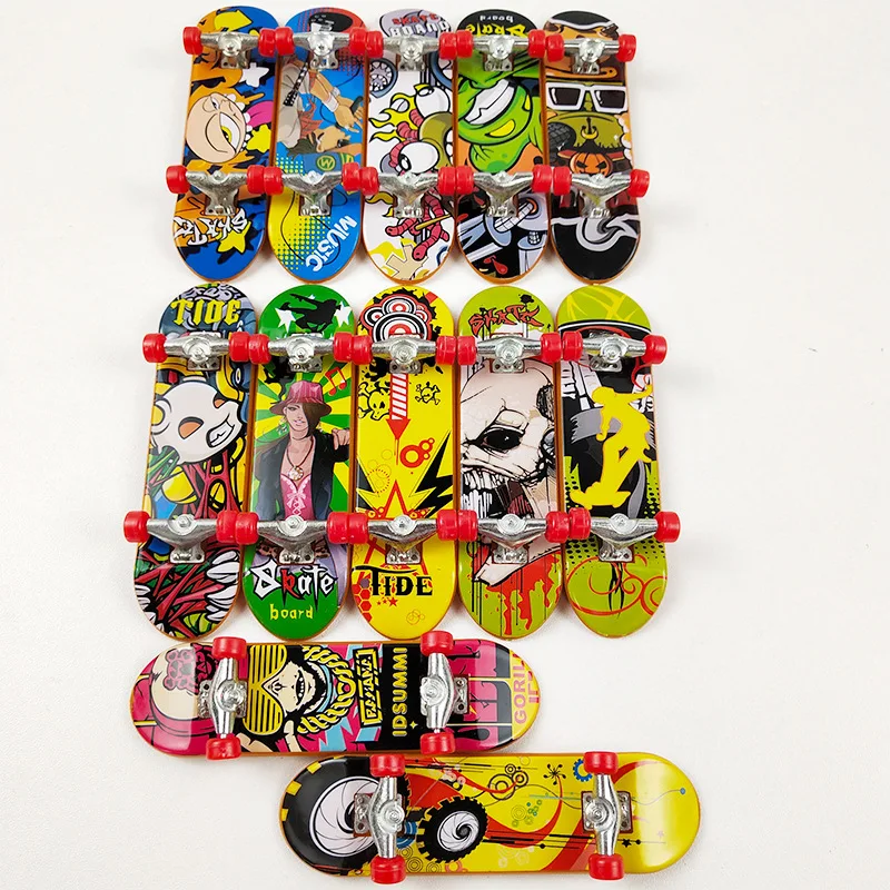 5/10Pcs Finger Skateboard Kids Toys Professional Mini Finger Skate Board  Alloy Stent Children Christmas Party Favors Gift