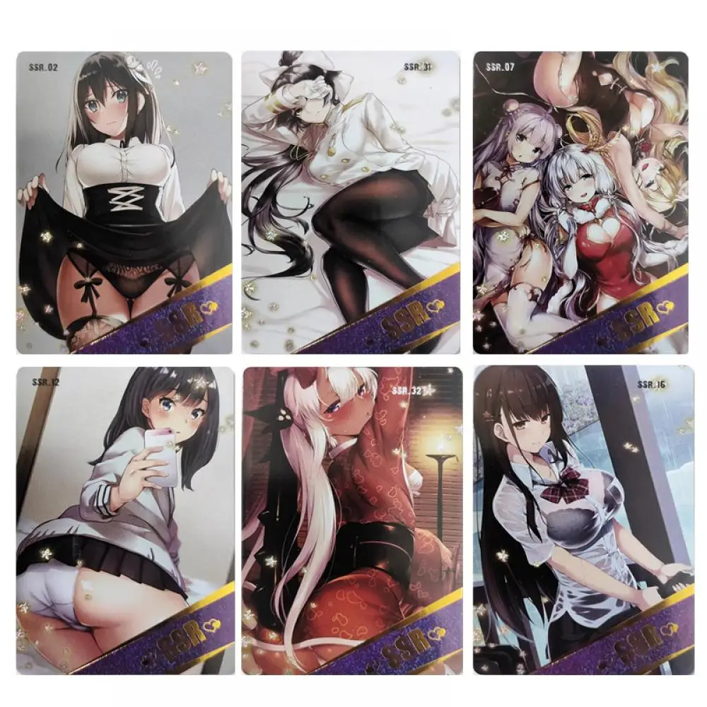 

Anime Goddess Story KMS Prinz Eugen HMS Belfast Two-dimensional peripheral female character collection card Entertainment toys