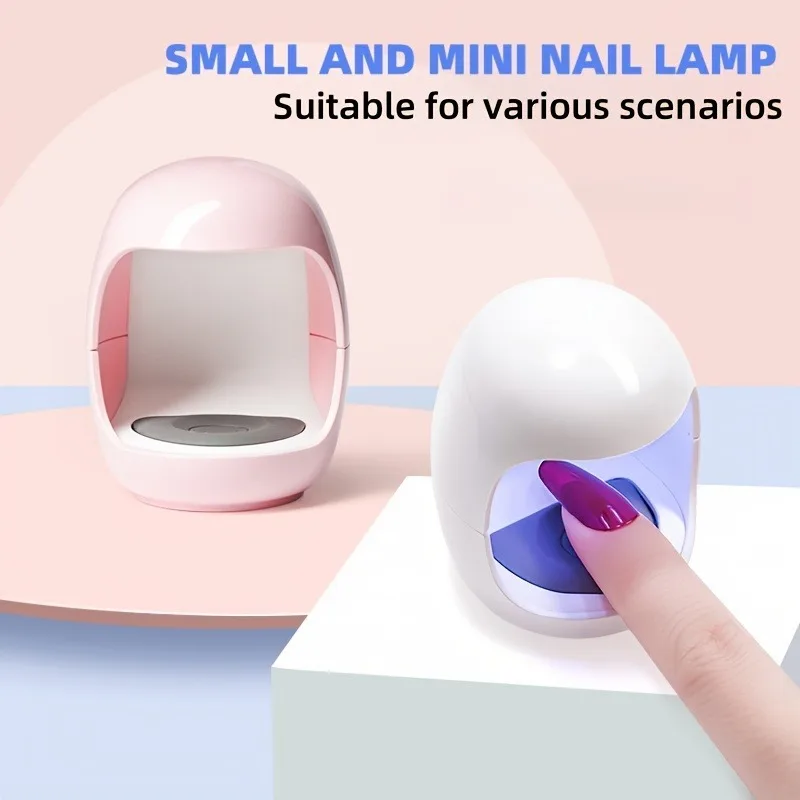 Mini USB Portable Nail Lamp Fast Curing Gel Polishing Light Lightweight Easy to Carry Ideal for Home Salon DIY Manicure