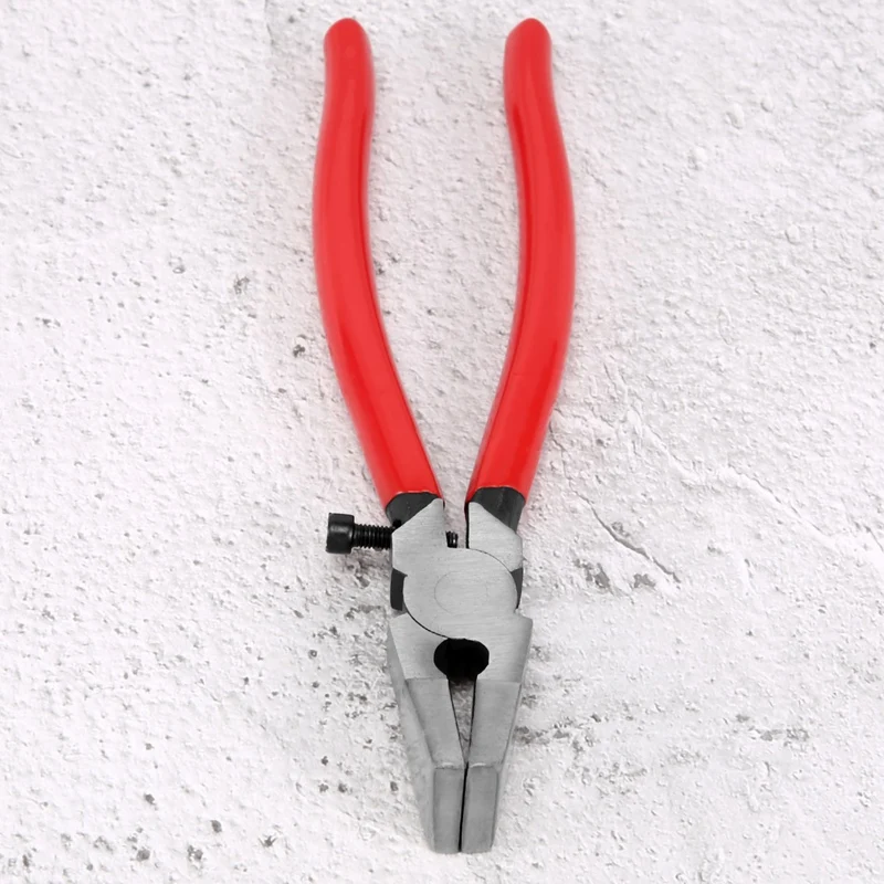 Handle Breaking Cutting Glass Pliers Stained Glass Tools Flat End Glass Pliers Flat Glass Trimming Pliers Hand Tool