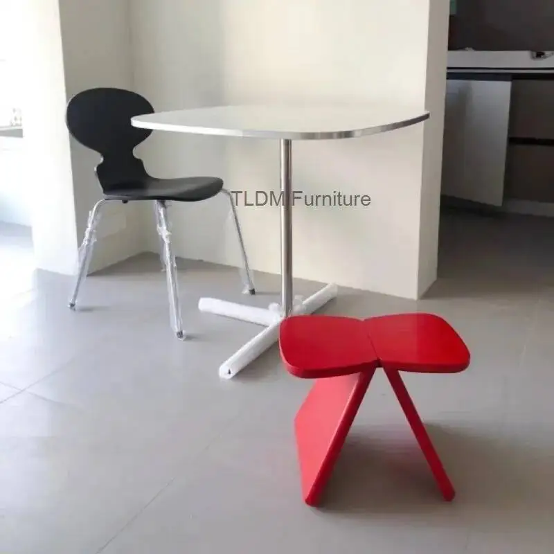 Massivholz-Fußhocker, moderne Schlichtheit, Schuhwechselhocker, abnehmbarer kleiner Hocker für den Haushalt, Wohnzimmermöbel-Zubehör