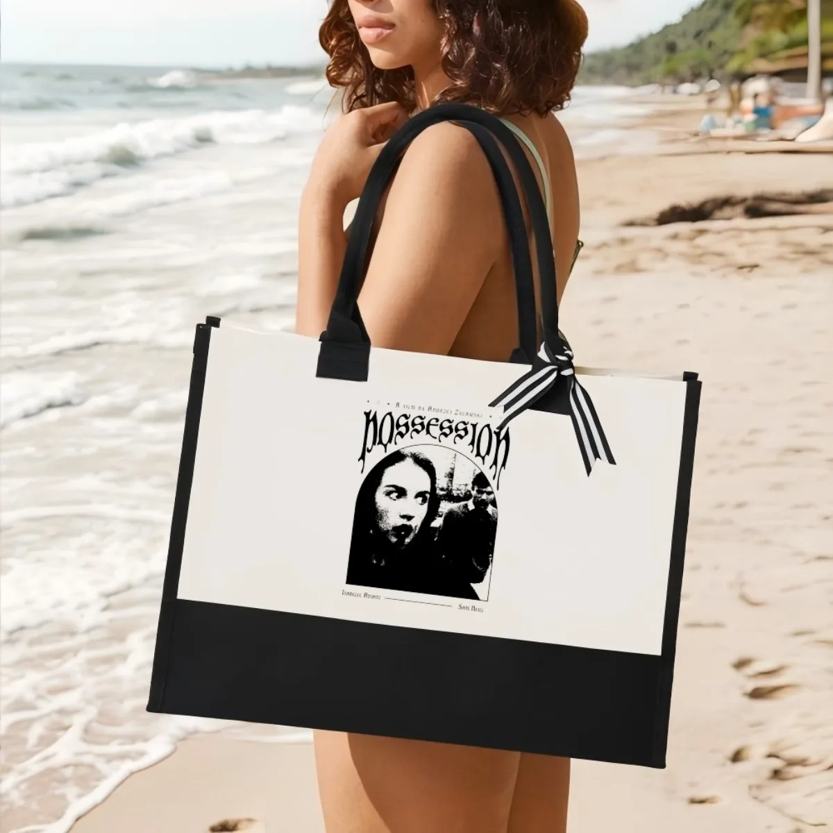 Possession 1981 فيلم 2026 وصول جديد موضة عملية واسعة حقيبة حمل قابلة لإعادة الاستخدام نمط طباعة 2 لهجة الثقيلة كتف كبير #1