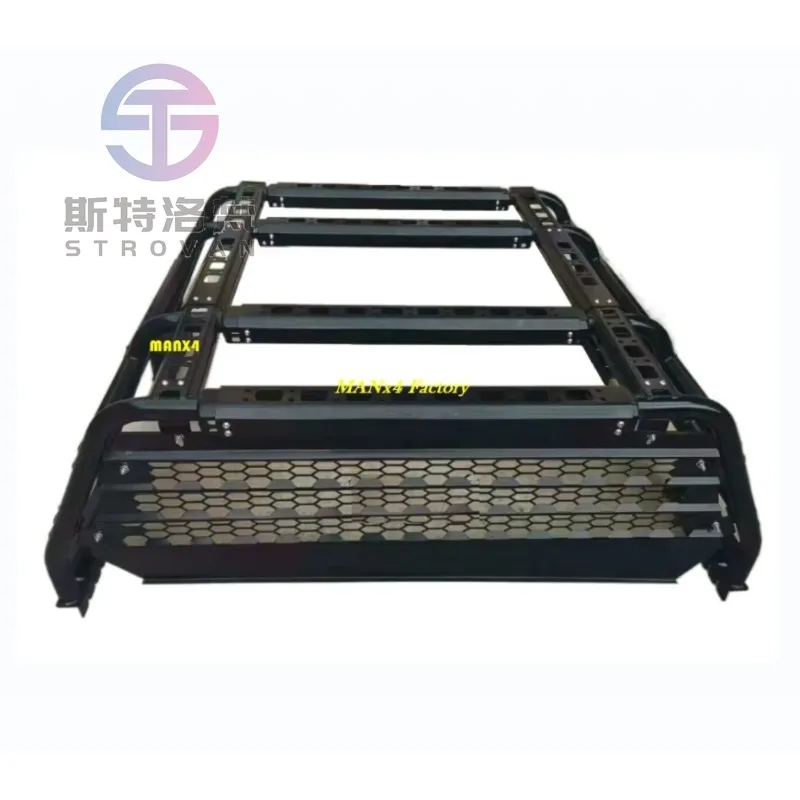 STLF Deluxe Estante de cama con barra antivuelco ajustable universal para camioneta Tundra F150 Ram Serra Silverado