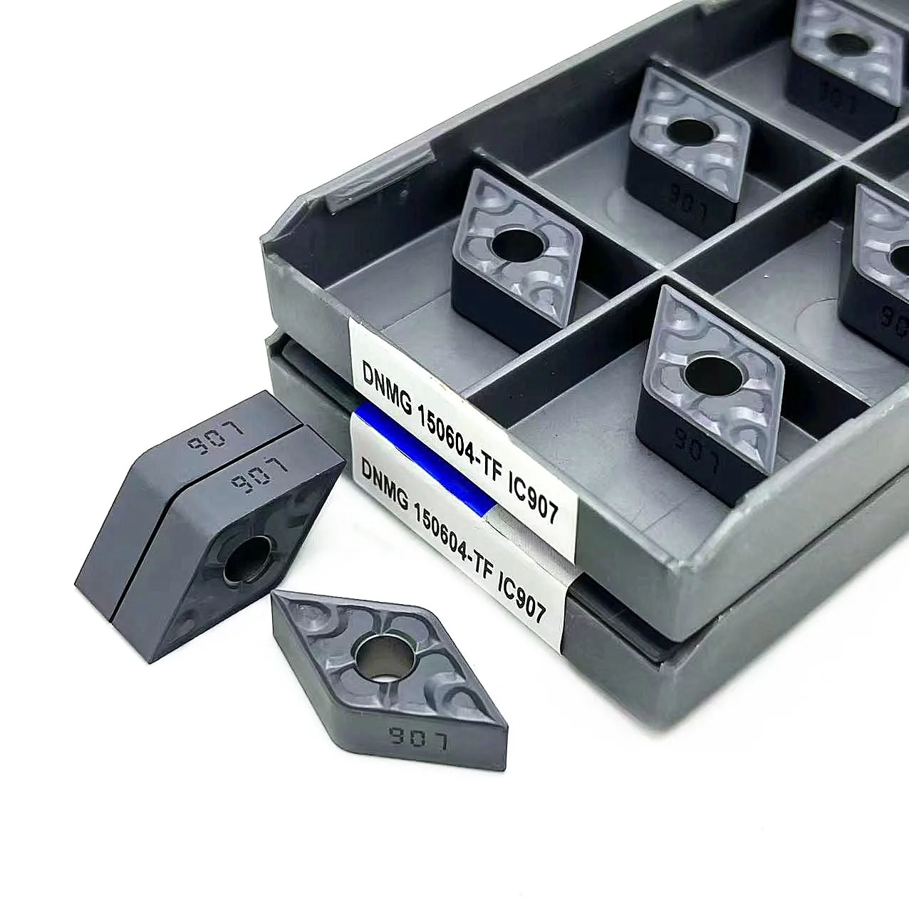 10PCS DNMG150604 TF IC907 IC908 External Turning Tools Carbide insert DNMG150608 TF IC907 IC908 turning insert CNC Lathe Cutter
