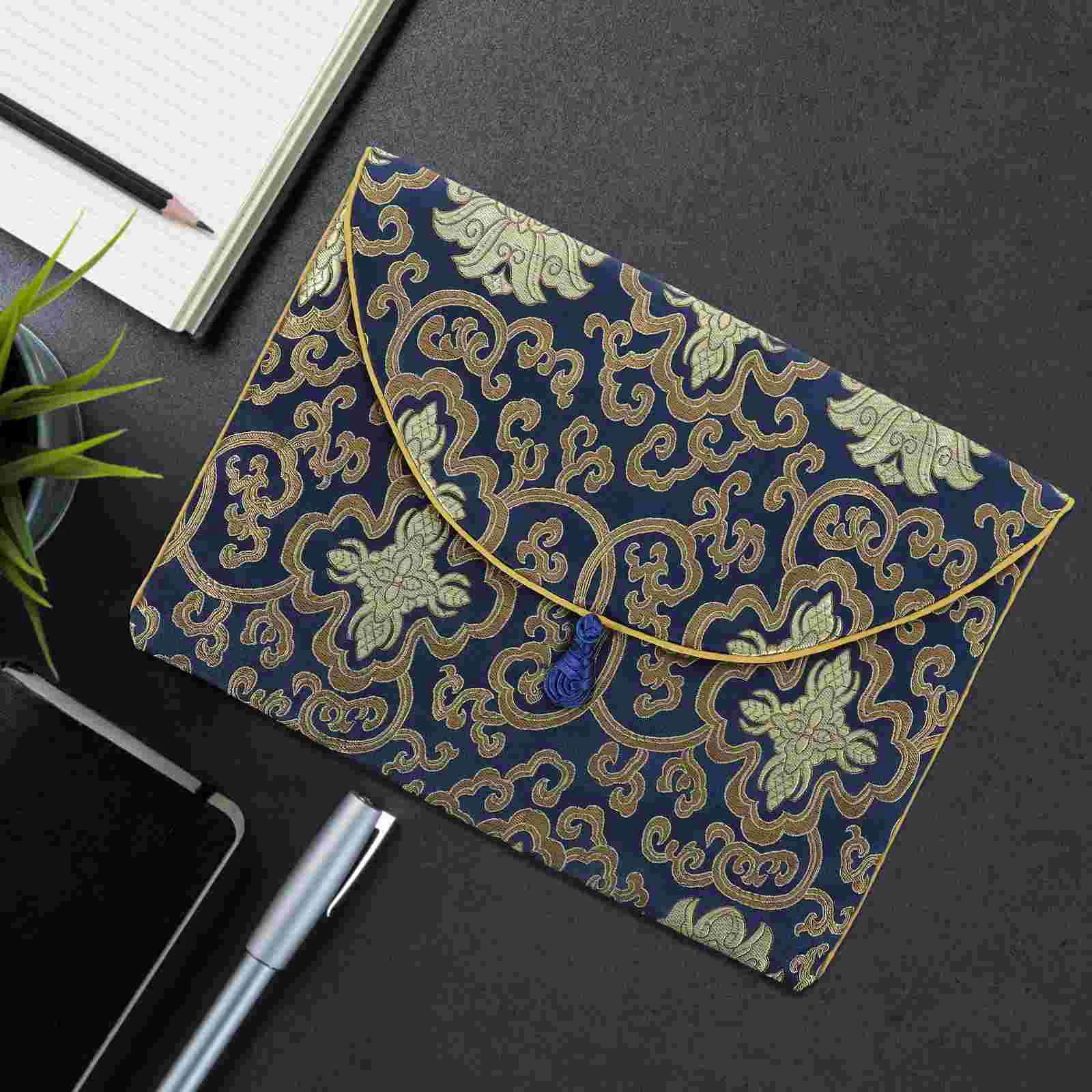 

Scripture Storage Bag Small Wrapping Supply Bags Cloth Gift Pouch Brocade Jewelry Scriptures Pouches Chinese Style