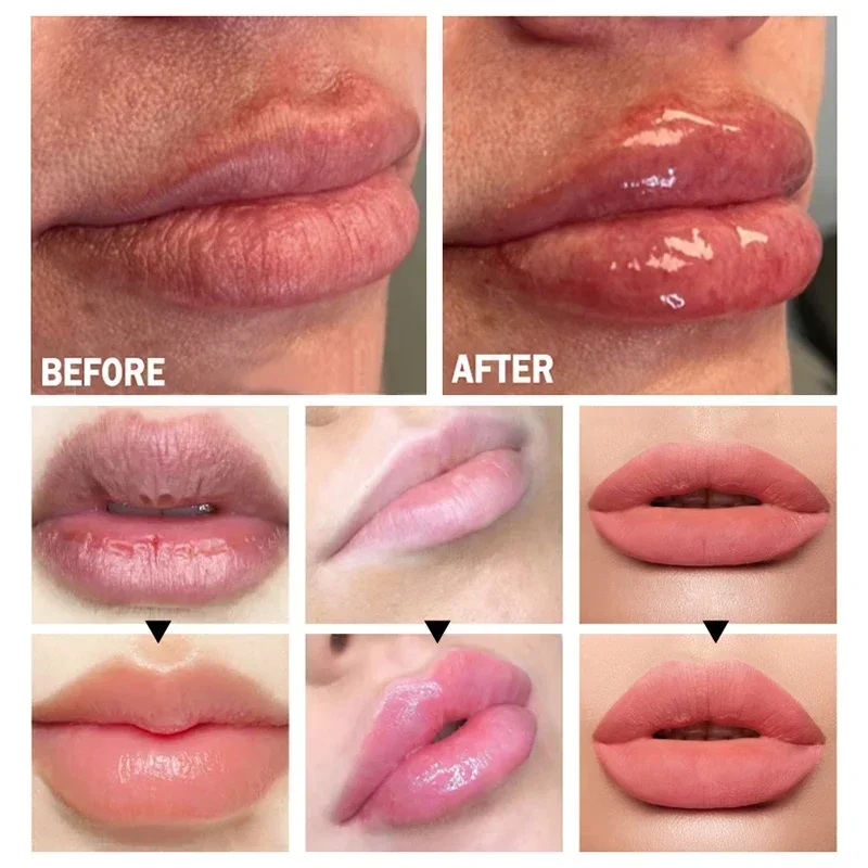 Aceite labial instantáneo, volumizador, hidratante, aumento de la elasticidad de los labios, reparación de líneas de brillo, cuidado de los labios