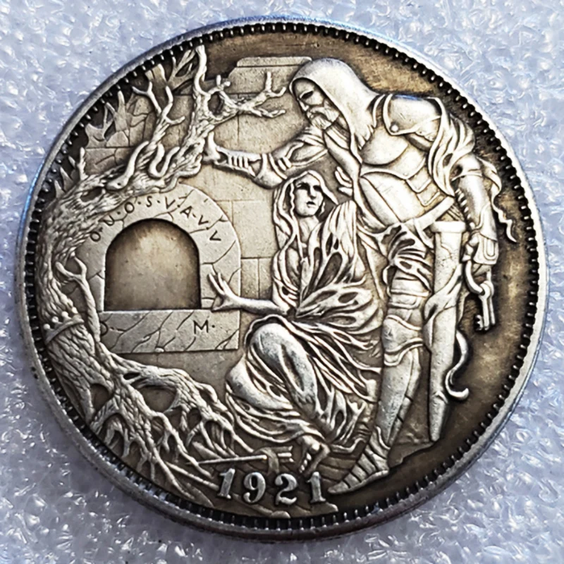 Hobo Nickel Coins 1921 USA Morgan Dollar Eagle Original Silver Coin Home Decor Coins Lucky Collectibles Christmas Gifts monedas