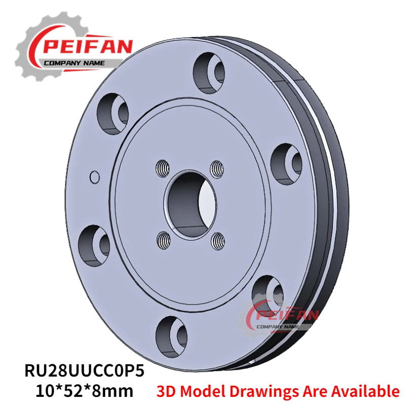 Imagem -03 - Rolamento de Rolo Transversal Automático Junta de Braço Giratório Rolamento de Mesa Giratória 10 mm 20 mm 25 mm 35 mm Ru28 Ru42 Ru52 Ru66 1pc