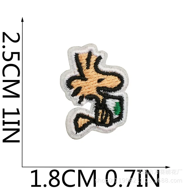 6 قطعة/الوحدة لطيف سنوبي بقع التطريز الملابس الكرتون جرو ملصقات على الملابس ملصقات الملابس الإكسسوارات التصحيح