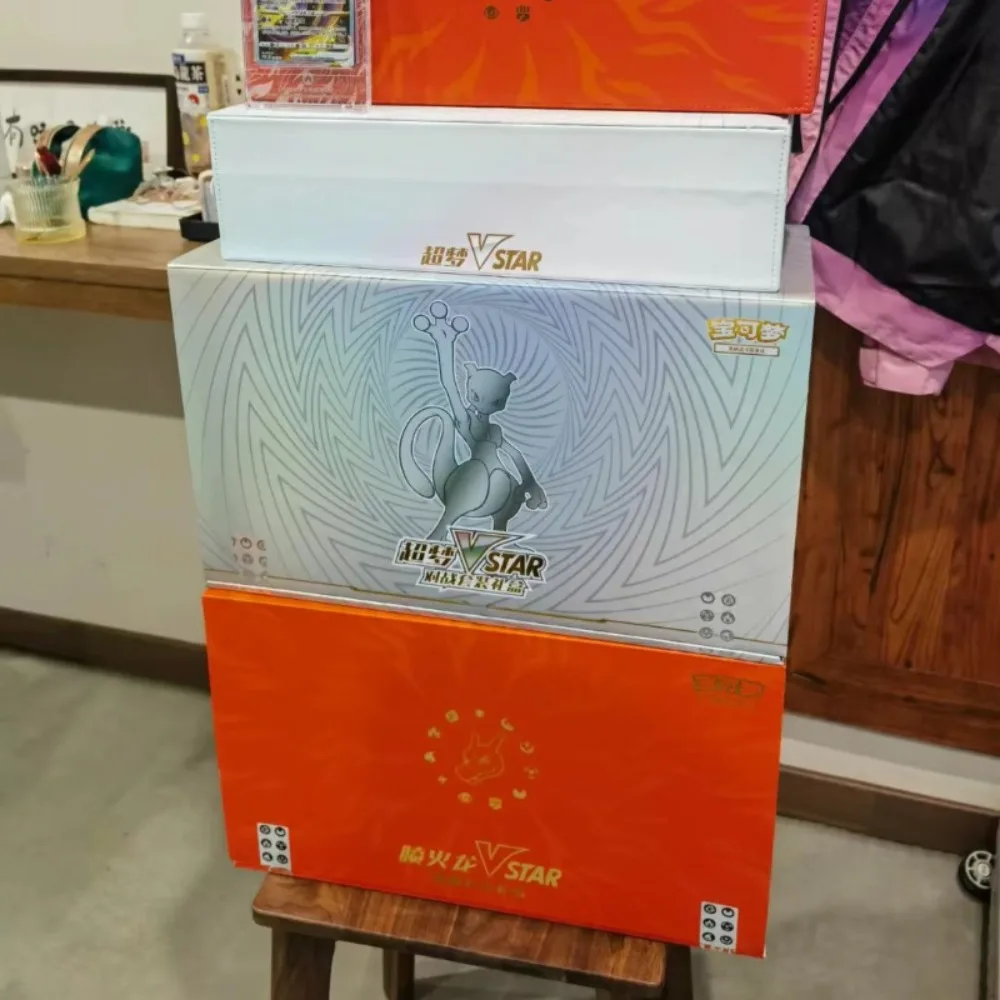 100% original pokemon charizard vstar coleção conjunto caixa de presente simplificado chinês ptcg cartão de negociação cartões colecionáveis brinquedos presentes