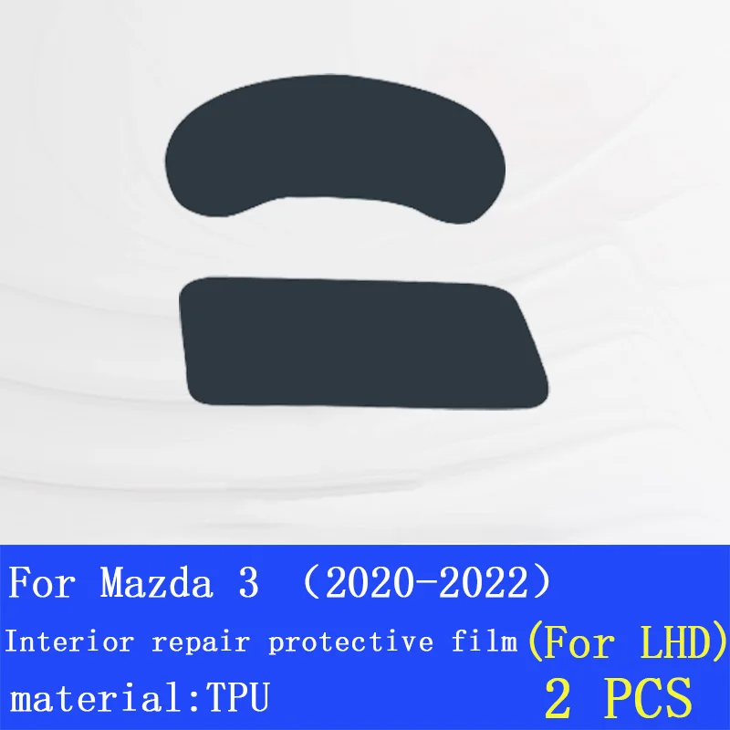 Per Mazda 3 2020-2022 Console centrale di navigazione schermo del pannello del cambio TPU pellicola protettiva per interni auto adesivo di