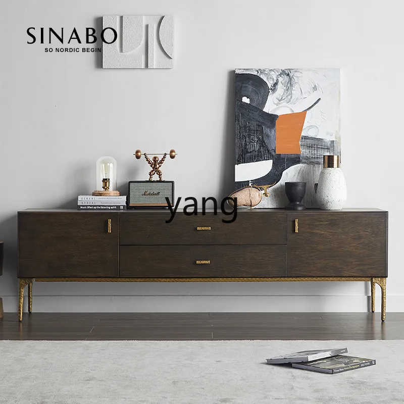 

LZR Coffee Table Set for Living Room Small Apartment Nordic Light Luxury Postmodern Floor Cabinet