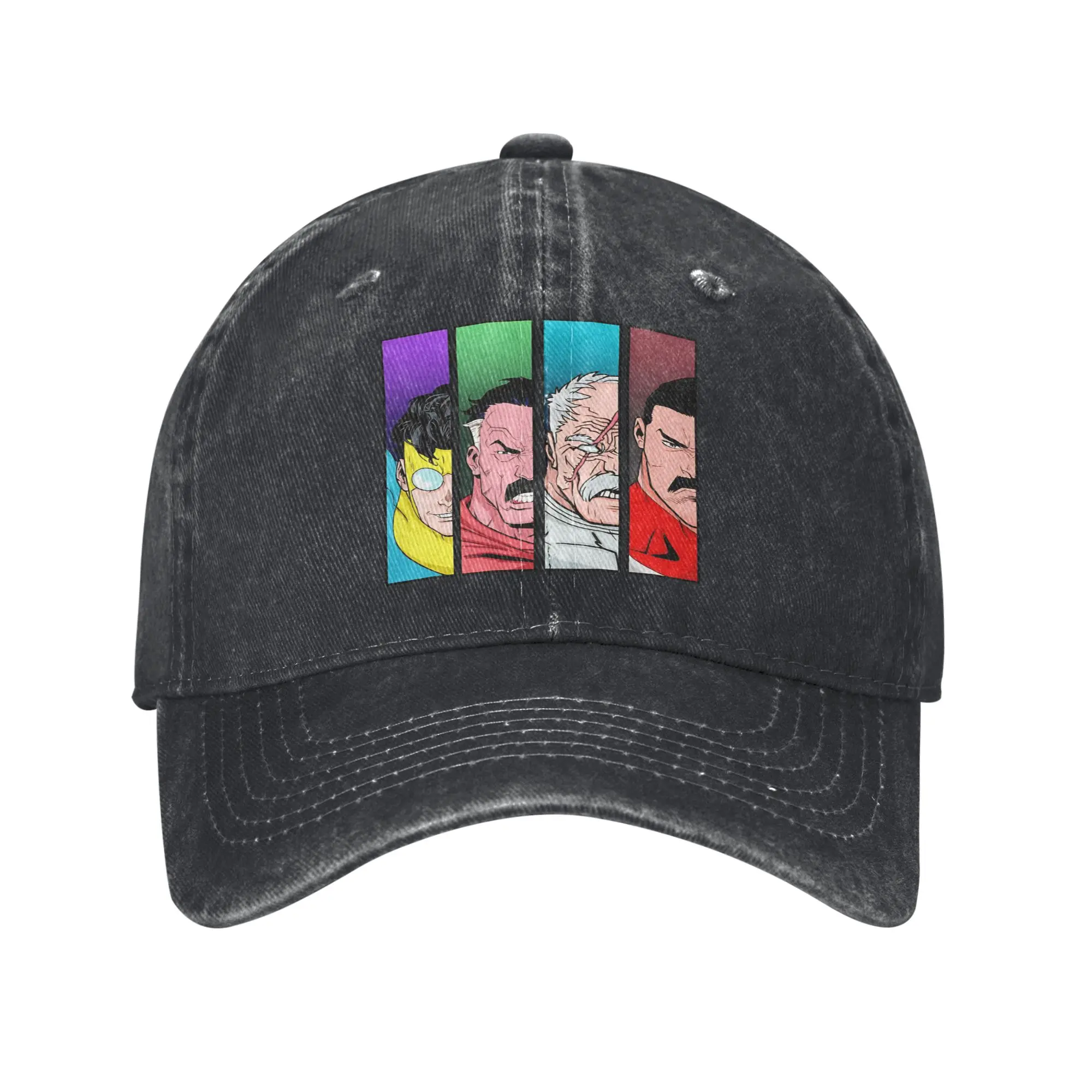 Washed Baseball Cap Viltrumites Invincible Comic Summer Hip Hop Hats For Unisex Men  y2k Cool Hiking Fishing Sun Snapback Cap