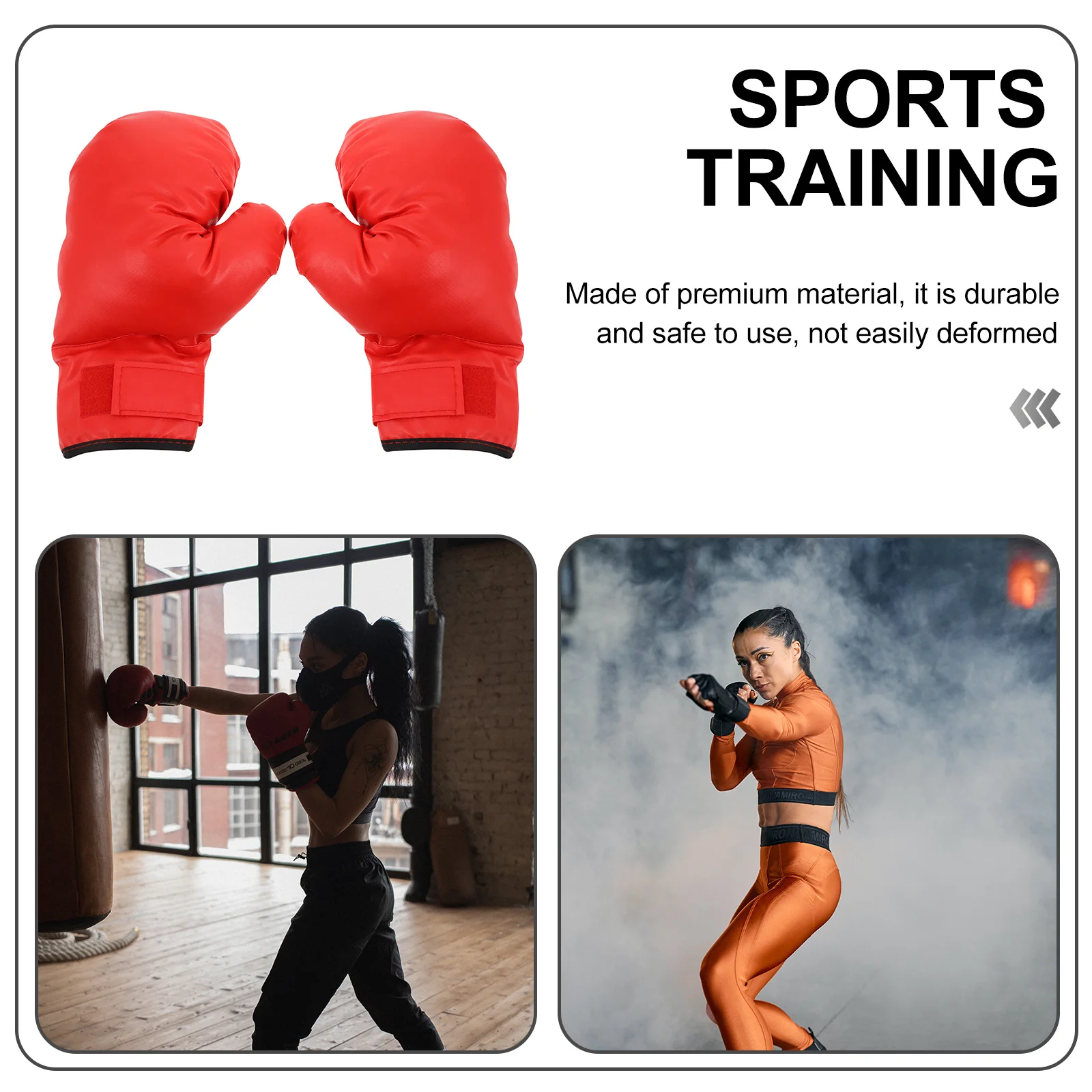 

Professional Boxing Gloves 10 Pu Training Sparring Gloves For Heavy Bag Kickboxing Thai Martial Arts