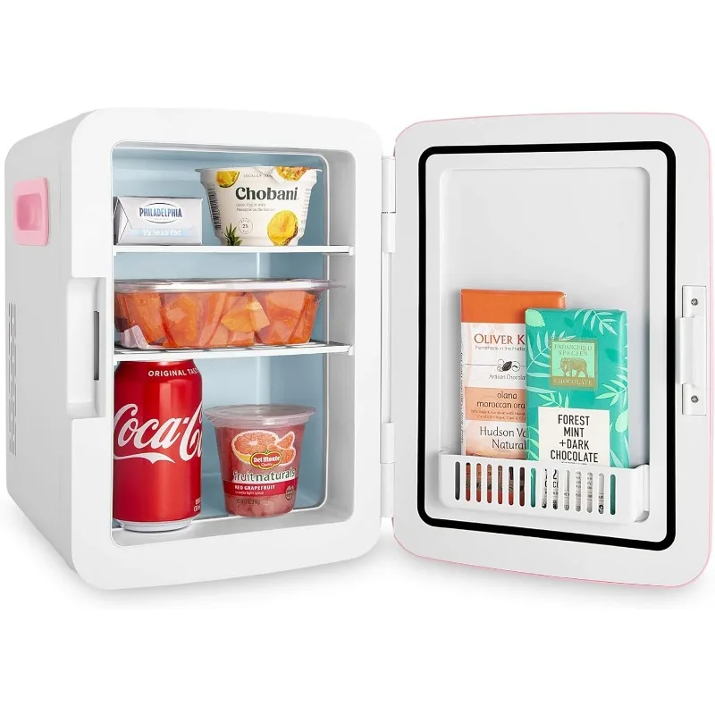 Mini-refrigerador portátil Cooluli, 12V, refrigerador, aquecedor para alimentos, bebidas, beleza, quarto, carro, mesa de escritório, dormitório de faculdade, 10L