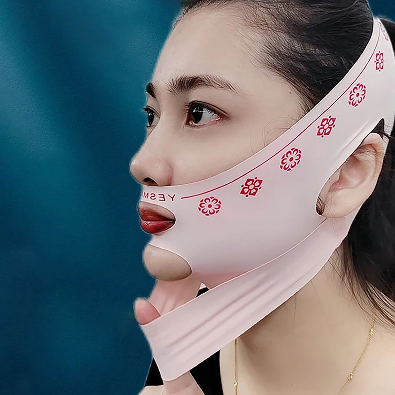 Double Layer Face Slimming Bandage V Line Face Shaper Chin Cheek Lift Up Belt Facial Massage Strap Face Skin Care Beauty Tool