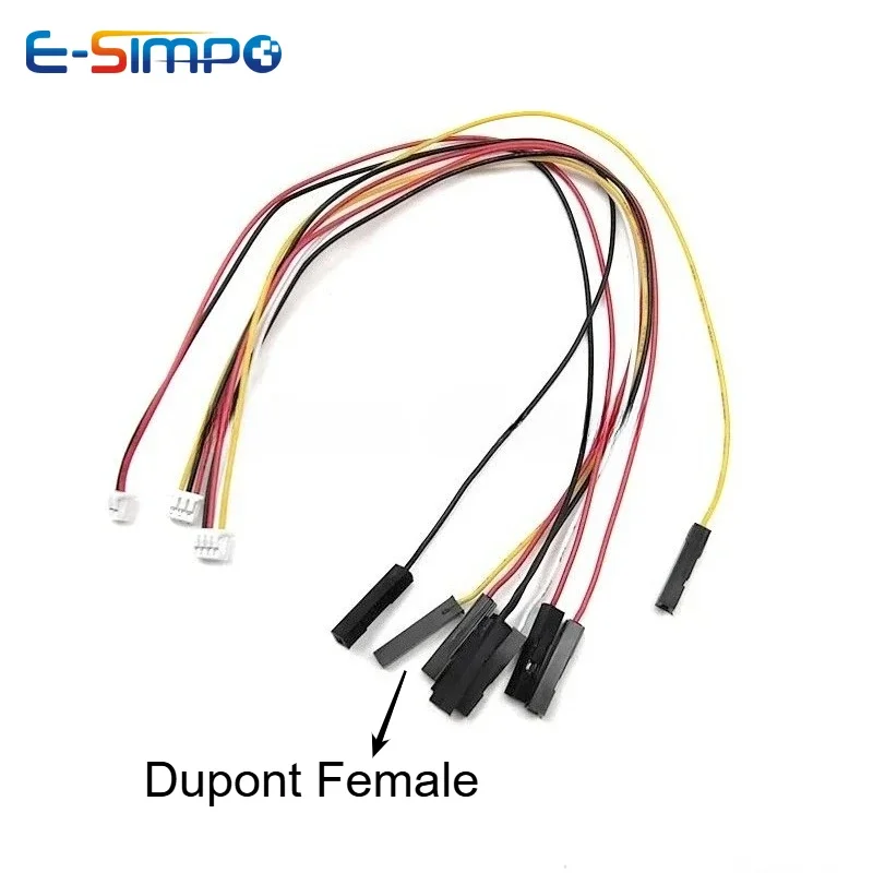 5PC MX1.25 JST Passo 1.25mm a DuPont 1P 20/30cm Maschio Femmina Cavo 2/3/4-10P Cavo di collegamento scheda 1 Trascina 4 Cavo terminale sensore