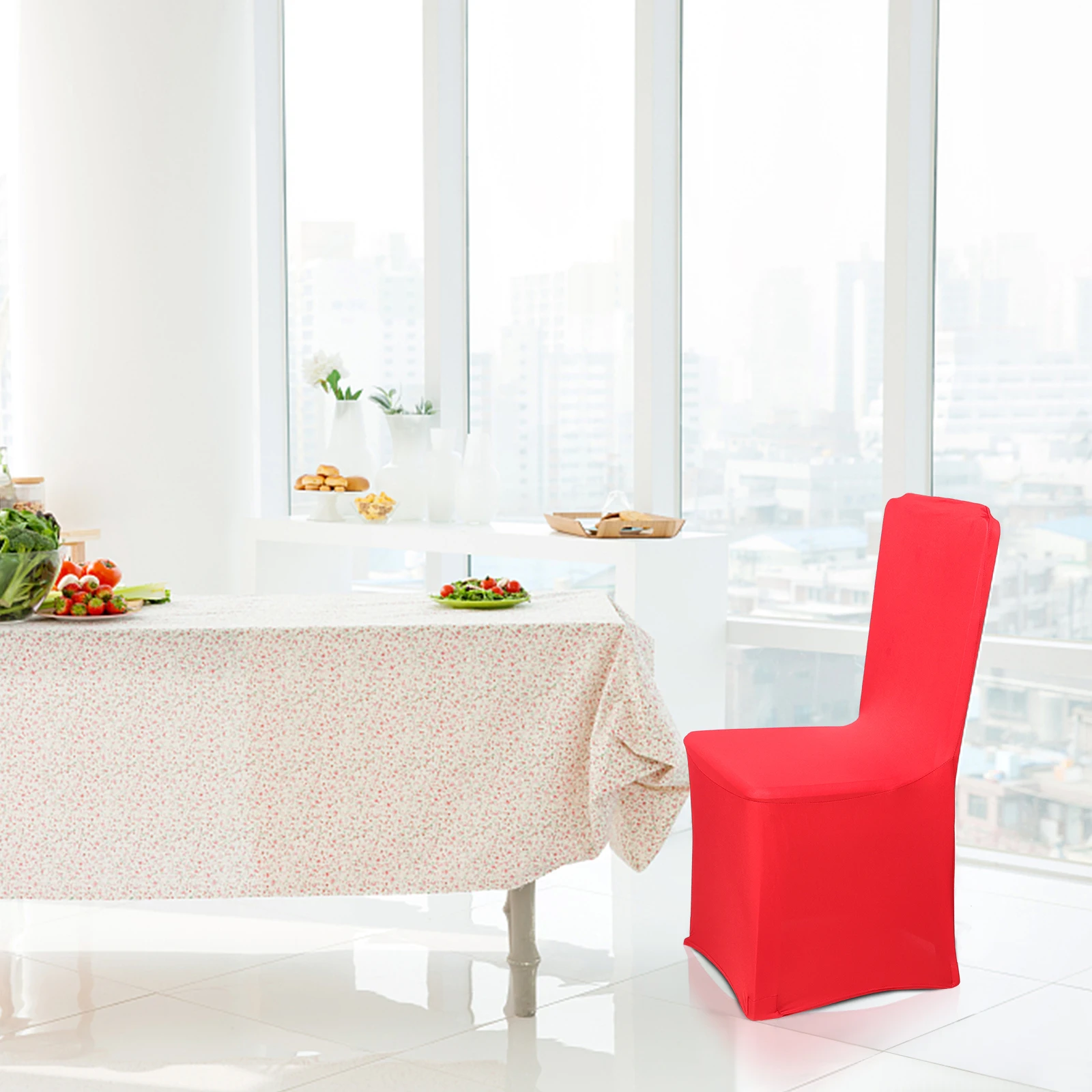 

2Pcs Waterproof Chair Cover Red Seat Banquet Universal Chairs Decorations Party Festival Ceremony Car Interior Supplies Reusable