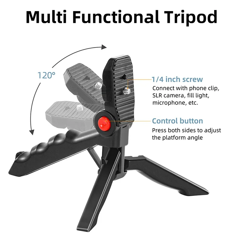 Комплект для видеоблогов MAMEN — светодиодная заполняющая лампа и микрофон для смартфона и камеры