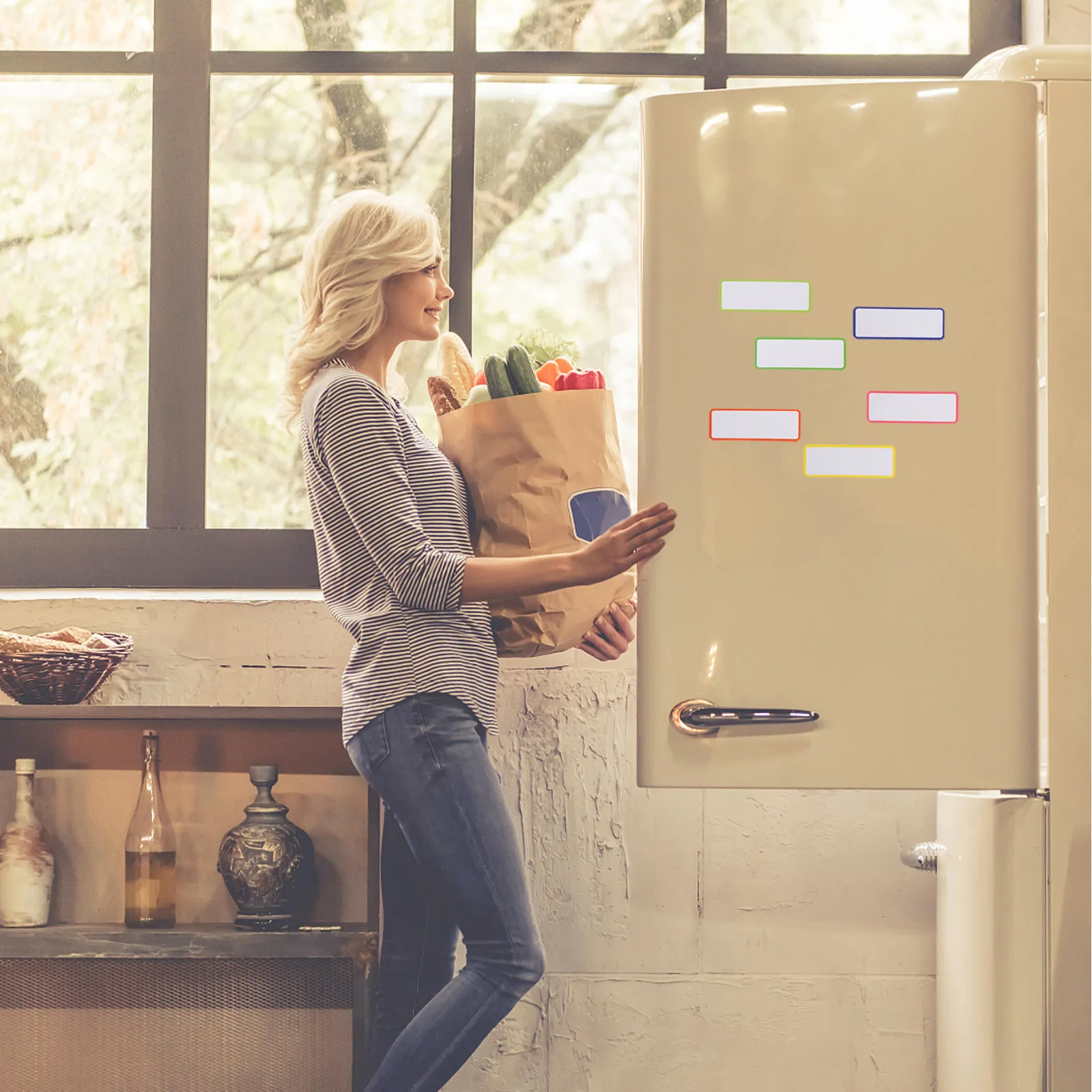 

67 магнитных наклеек для сухого стирания, эстетичные стикеры для холодильника