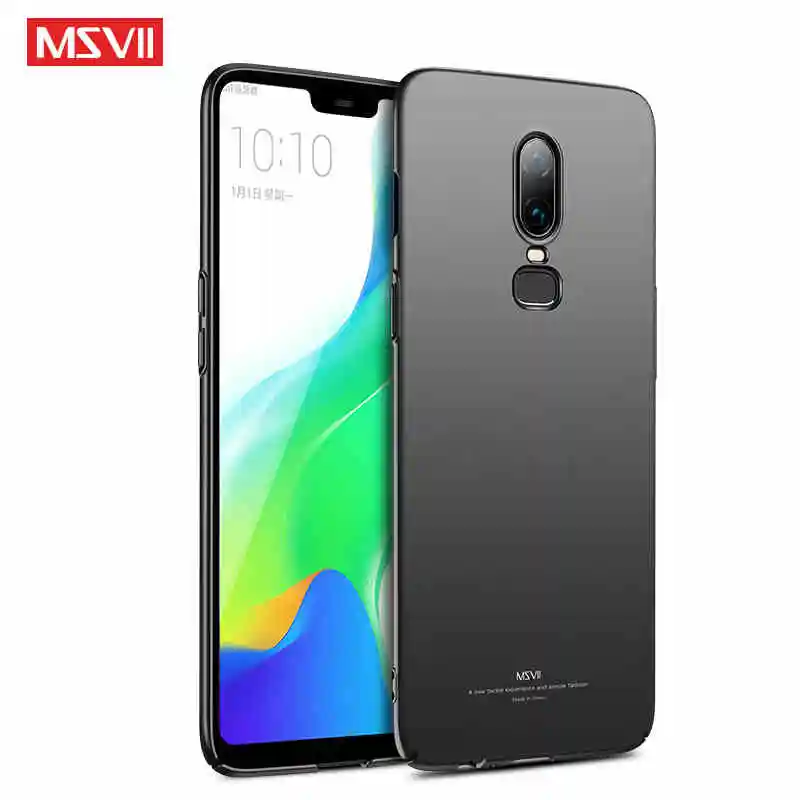 For One Plus 6 T 6T Case Msvii Slim Frosted Coque For Oneplus 6 Case Oneplus6 Hard PC Cover One Plus 6T OnePlus6T Phone Cases