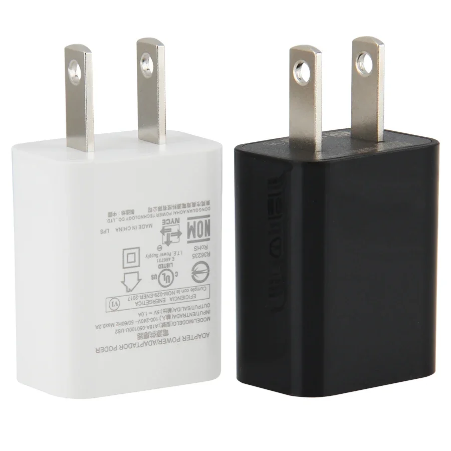 100pcs 휴대 전화 단일 USB 충전기 5V 1A 여행 벽 충전기 미국 플러그 어댑터 iPhone Xiaomi 삼성 충전