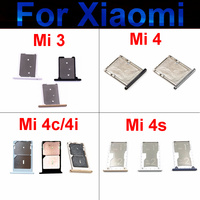 SIM Card Tray Holder For Xiaomi Mi 3 4 4c 4i 4s Memory & Sim Card Reader Slot Socket Adapter Phone Replacement Repair Parts Mi4