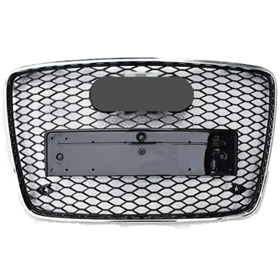 

For RSQ7 Style Front Sport Hex Mesh Honeycomb Hood Grill Black For Audi Q7 4L 2007 - 2015 Car-Styling Accessories B-A11100326