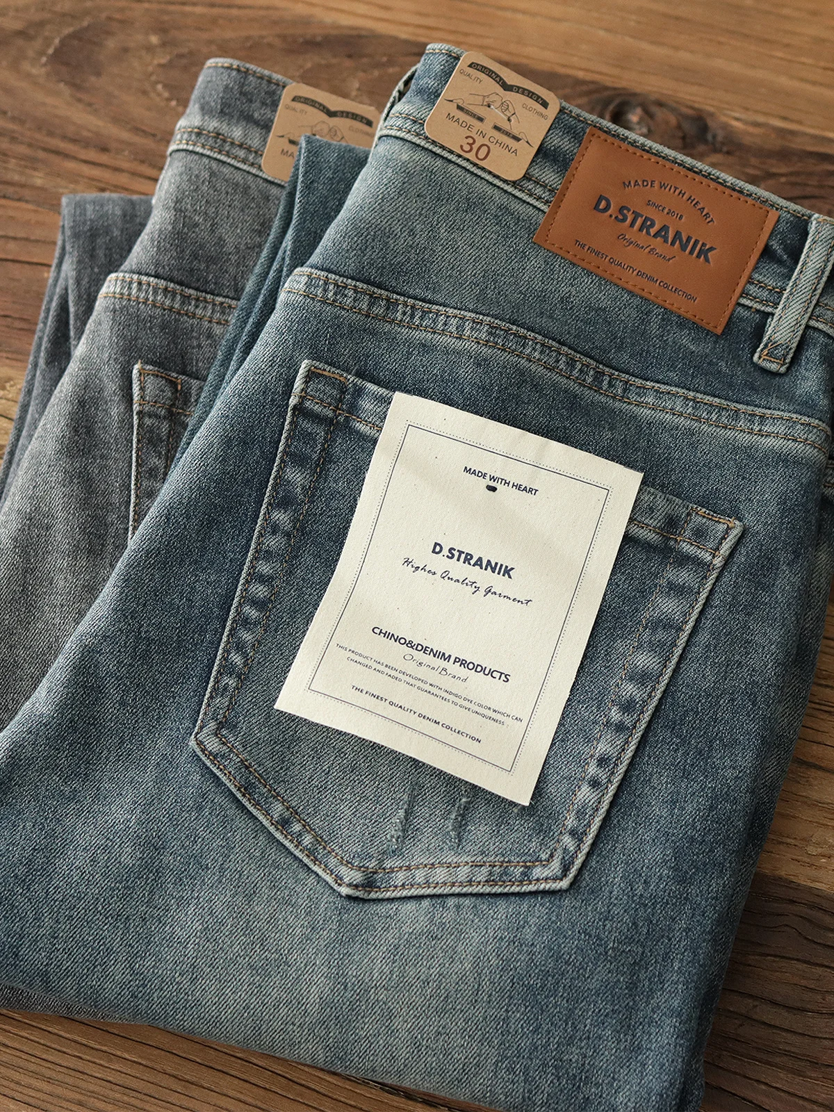 

Мужские джинсы слим-фит, весенняя новинка, микроэластичные, винтажные, повседневные брюки с высокой талией, на молнии, из хлопка...