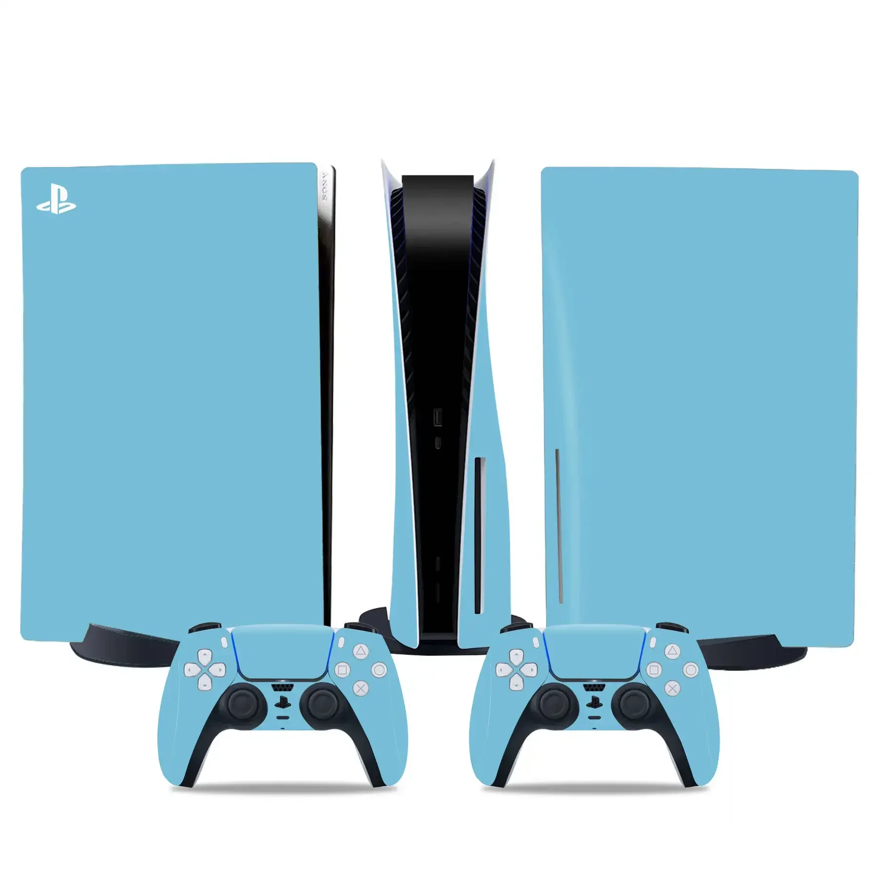 Naklejka w kolorze czarno-białym na PS5 Digital Edition Naklejka na kontroler Skórki - Naklejki na konsolę i kontroler PS5 Digital