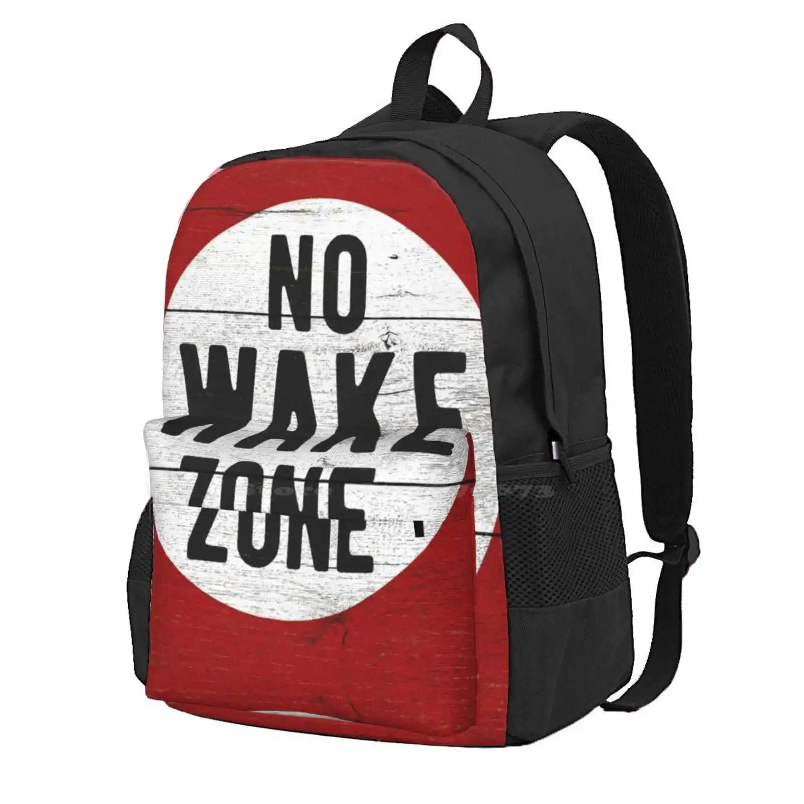 No Wake Zone Sgin Hot Sale Schoolbag Backpack Fashion Bags Lake Life Boating Lake Lover No Wake Zone Sign Lake House Warming