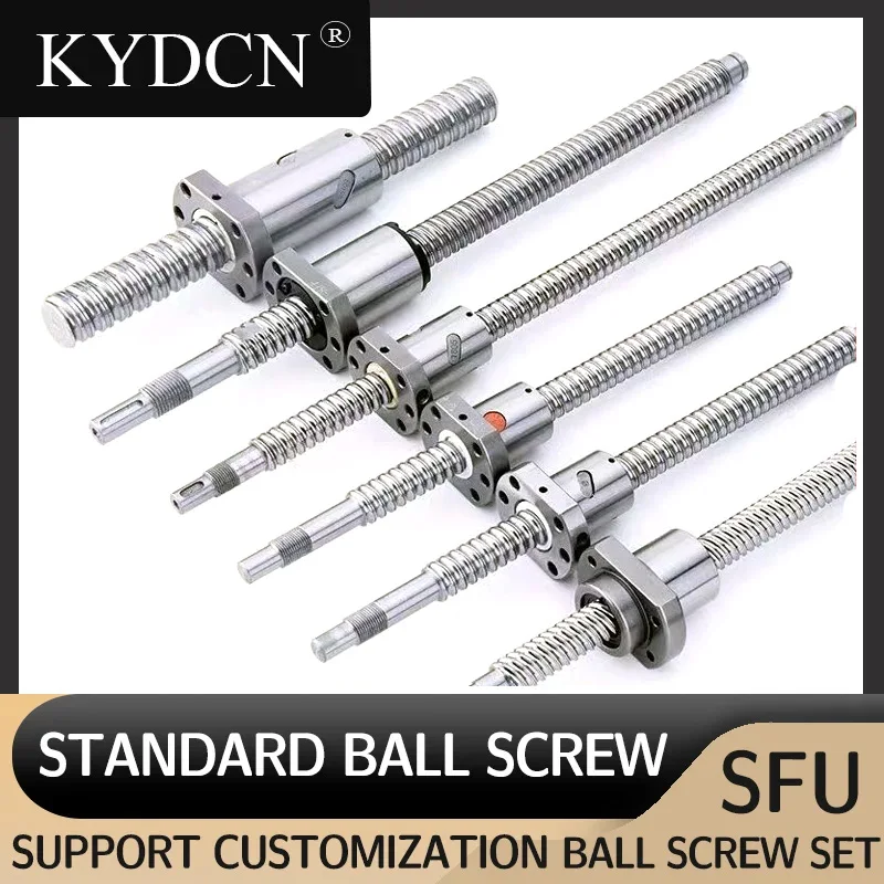 

Standard Processing Ball Screw SFU1604 SFU1605 SFU1610 SFE1616 SFS1620 16mm Customizable Single Nut Screw For DIY CNC 3D Printer
