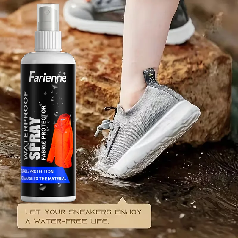 

Farienne 100 мл спрей для защиты ткани, водонепроницаемый, устойчивый к пятнам, для кроссовок, обуви, рюкзаков, уличного снаряжения - аксессуары для ухода за обувью