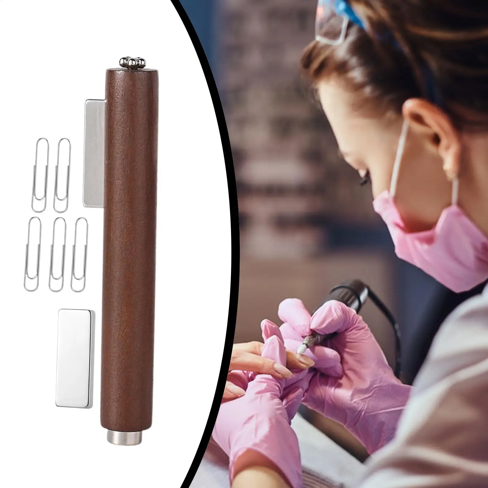 مغناطيس القلب للأظافر، قلم مغناطيسي جل، ملحقات مغناطيسية على شكل قلب، أداة لوازم فنية لتعزيز تصميم اللوحة للمنزل