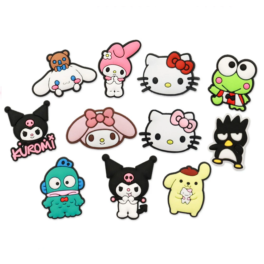 Sanrio Penguin Frog Shoe Decorations Accessories Charms for Clogs Bogg Bag Bubble Slides Sandals, Gift Idea for Birthday image 6