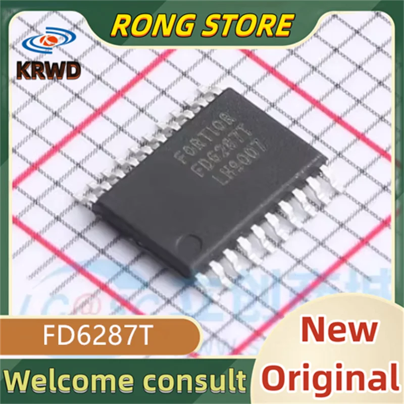 10PCS FD6287T  New and Original Chip IC  FD6287 FD628 6287 TSSOP-20