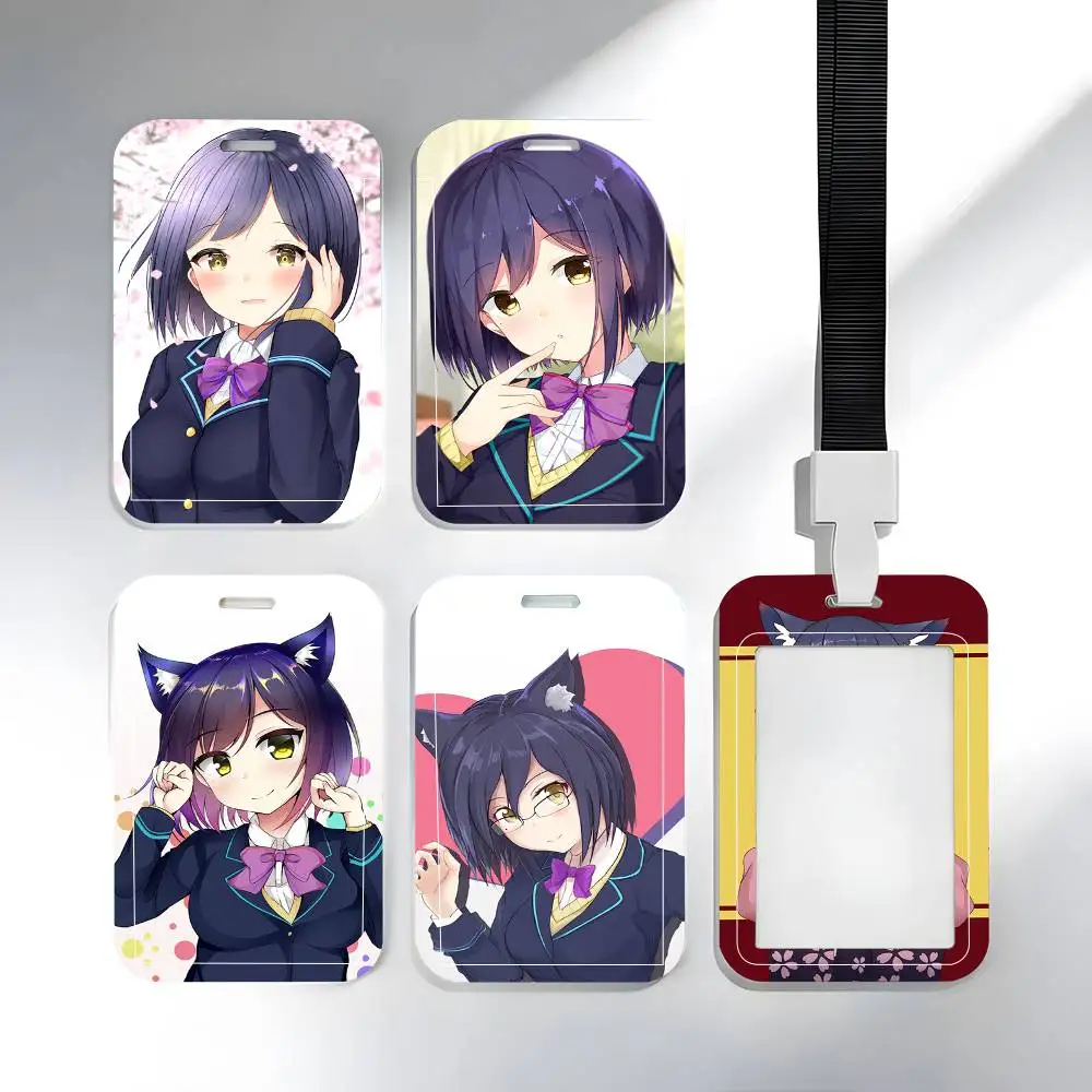 Anime Characters Shizuka Rin Lanyard Card Holders Student ID Card Holders Neckband Card Holders Access Control Accessories Gifts