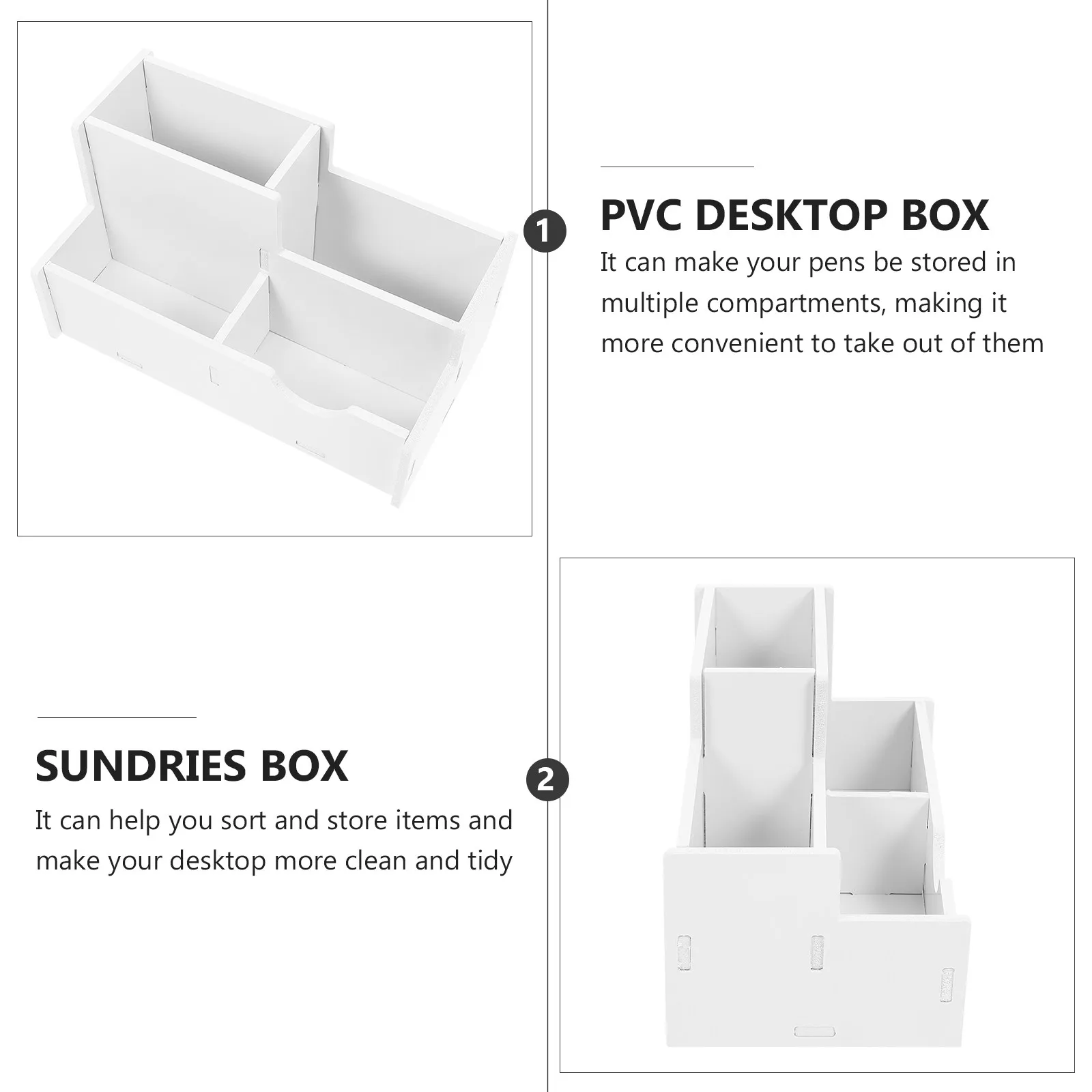 1Pcs Fine Craftsmanship Pen Storage Box Multi Purpose Desktop Organizer for Pens Pencils Markers Sorting and Tidying Workstation